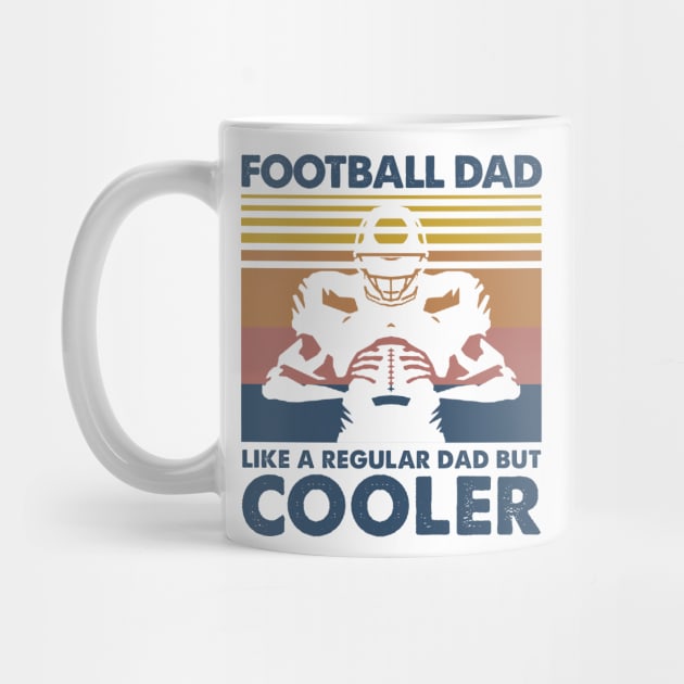 Football Dad Vintage Gift Father's Day by Soema